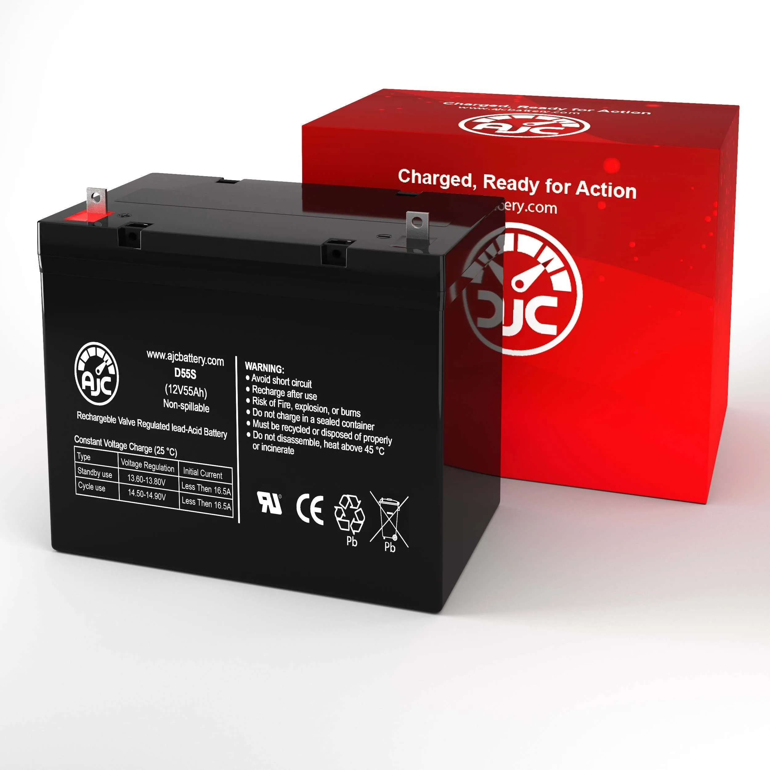 Adaptive Driving Systems 12 12V 55Ah Mobility Scooter Replacement Battery