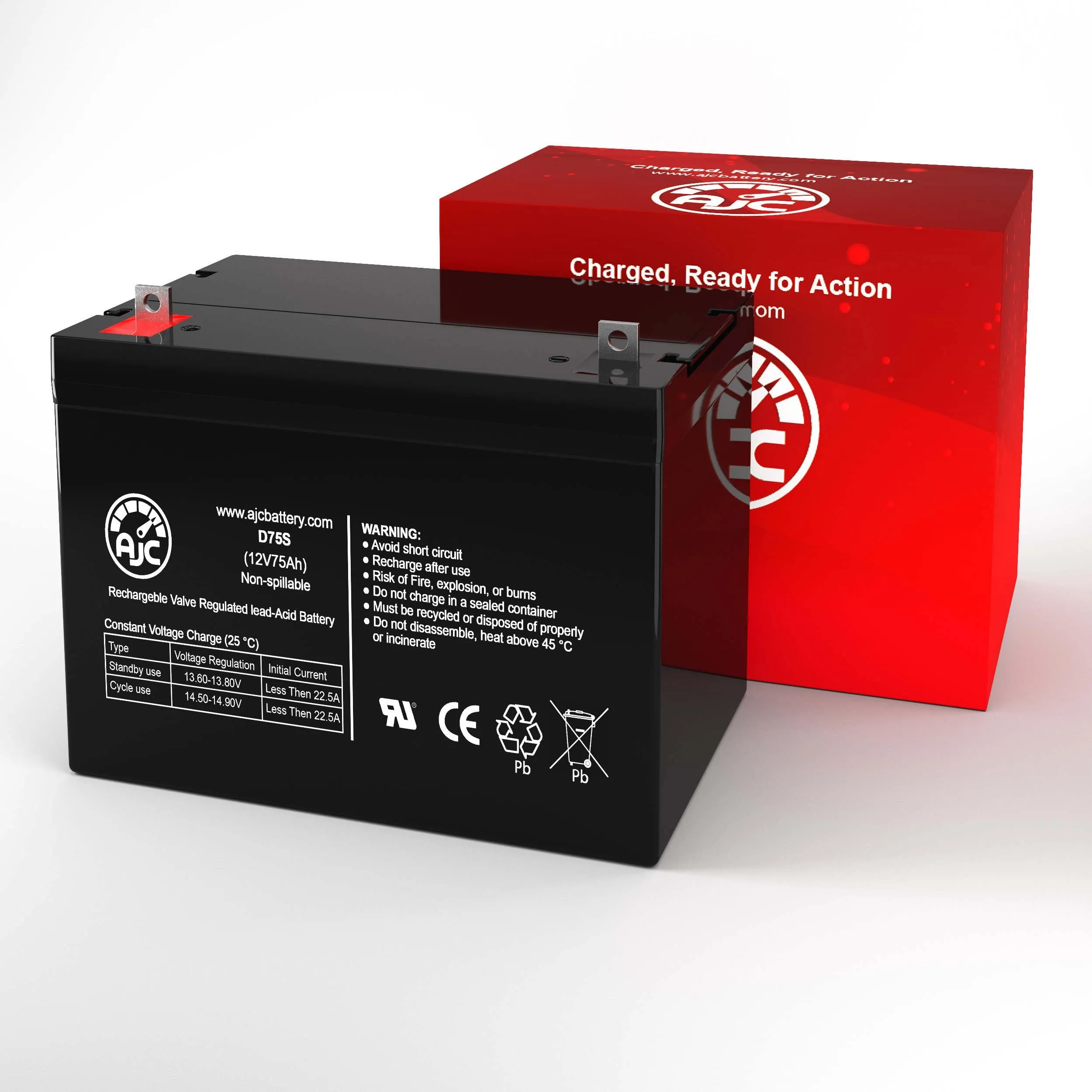 Adaptive Driving Systems Model 12 12V 75Ah Mobility Scooter Replacement Battery