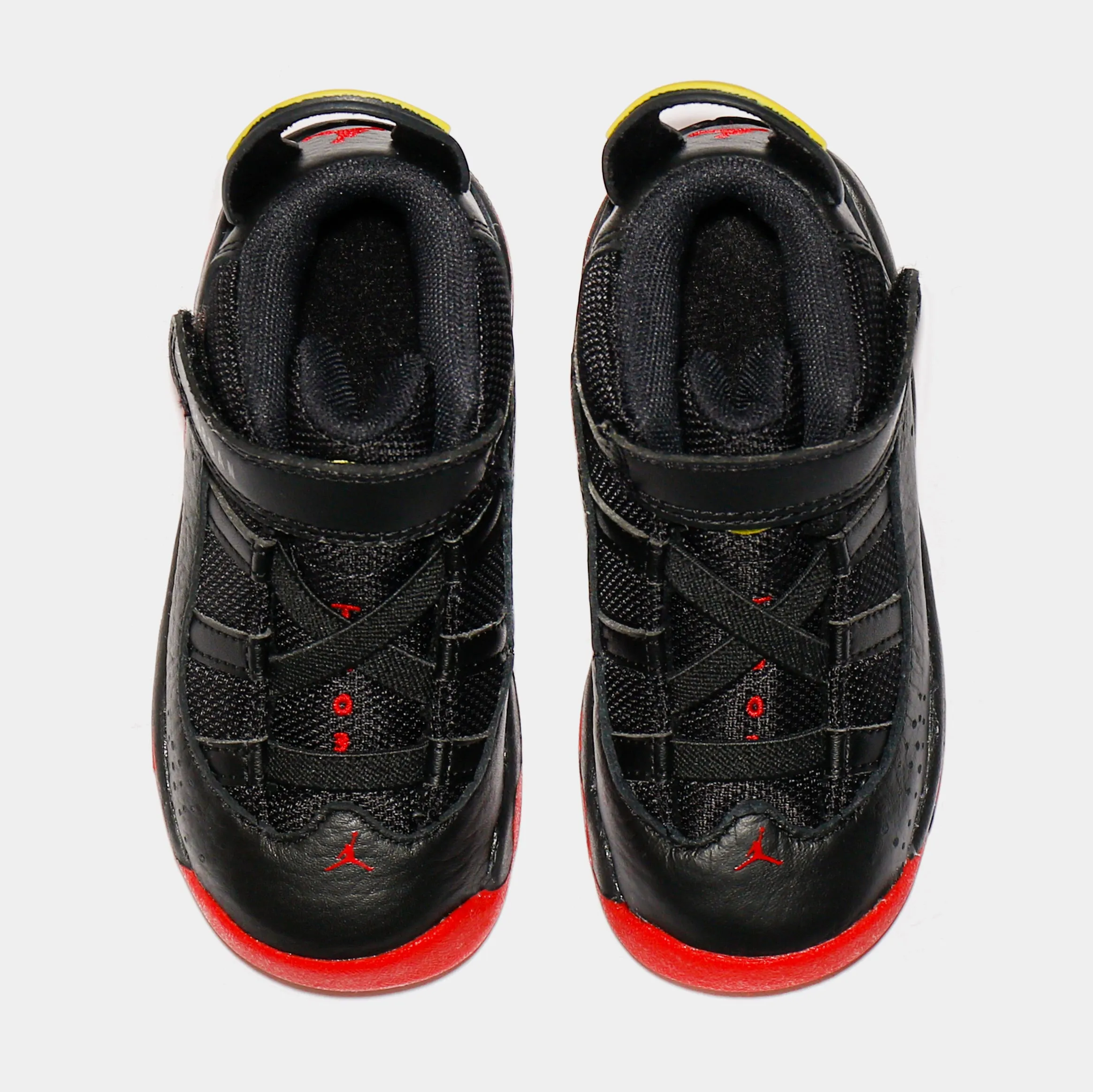 Air Jordan 6 Rings Infant Toddler Lifestyle Shoes (Black/Red)