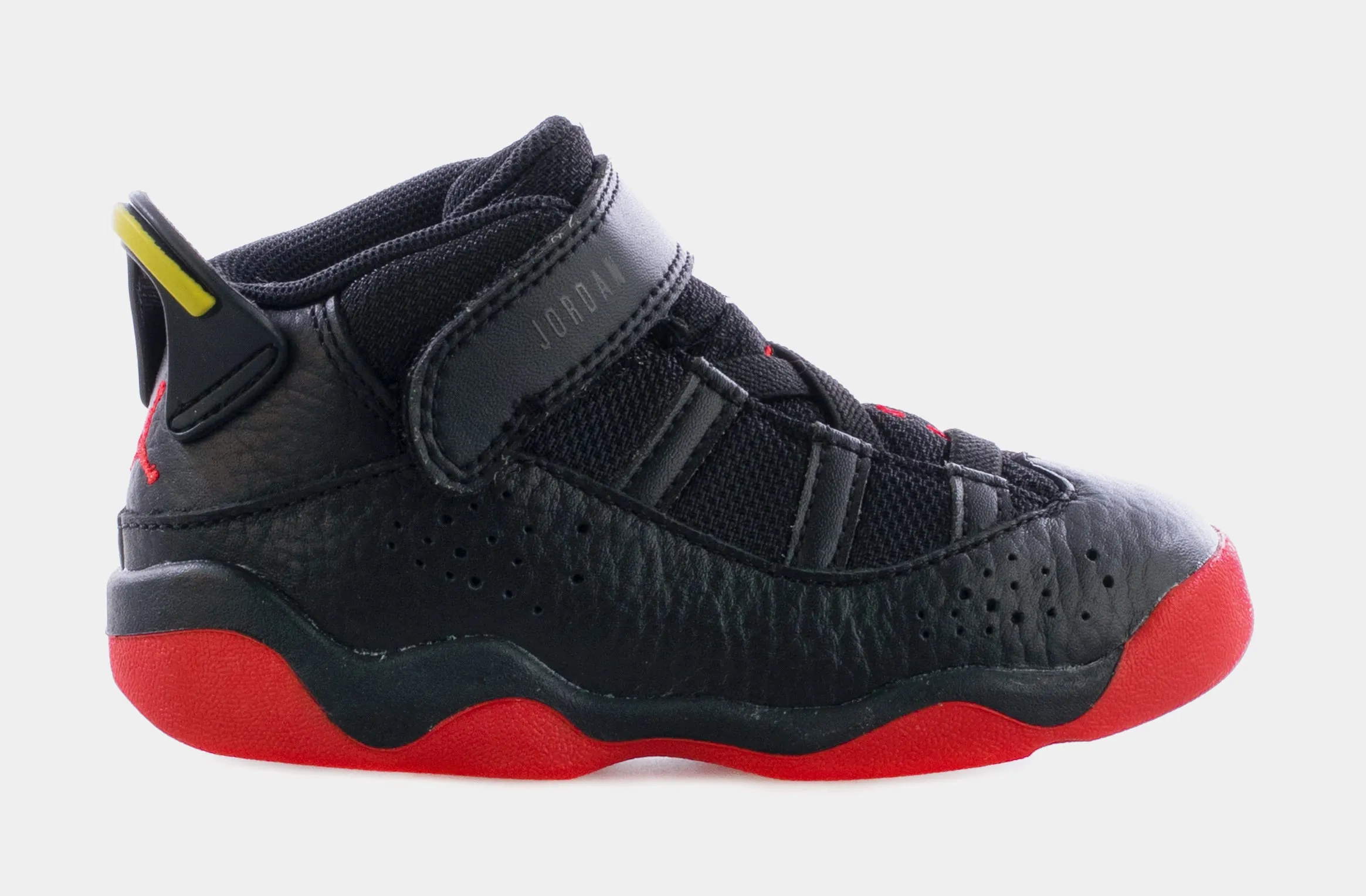 Air Jordan 6 Rings Infant Toddler Lifestyle Shoes (Black/Red)