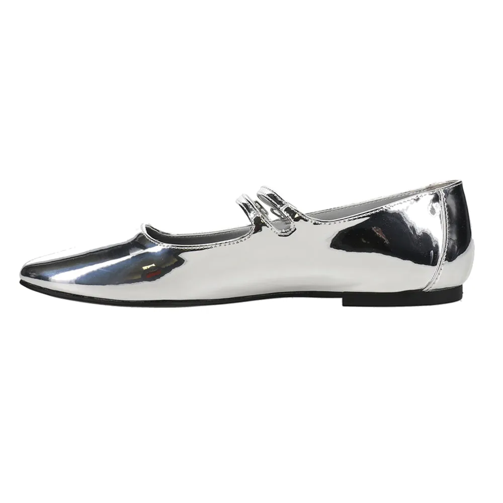 Alisah Metallic Mary Jane Flats