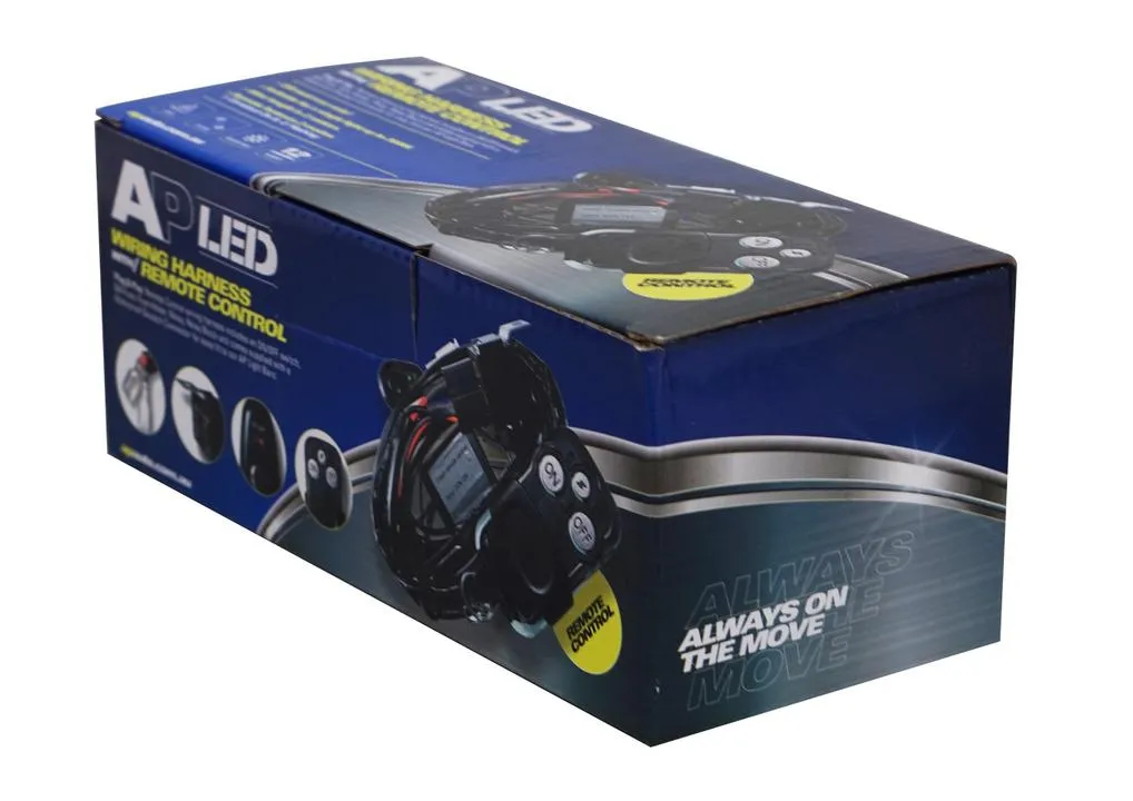 AP LED Auxiliary Light Harness - Remote Controlled - 30 Amp