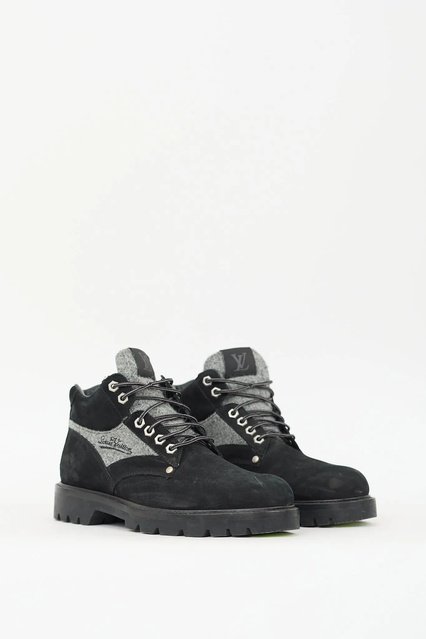 Black & Grey Suede Oberkampf Hiking Boot