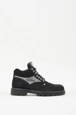 Black & Grey Suede Oberkampf Hiking Boot