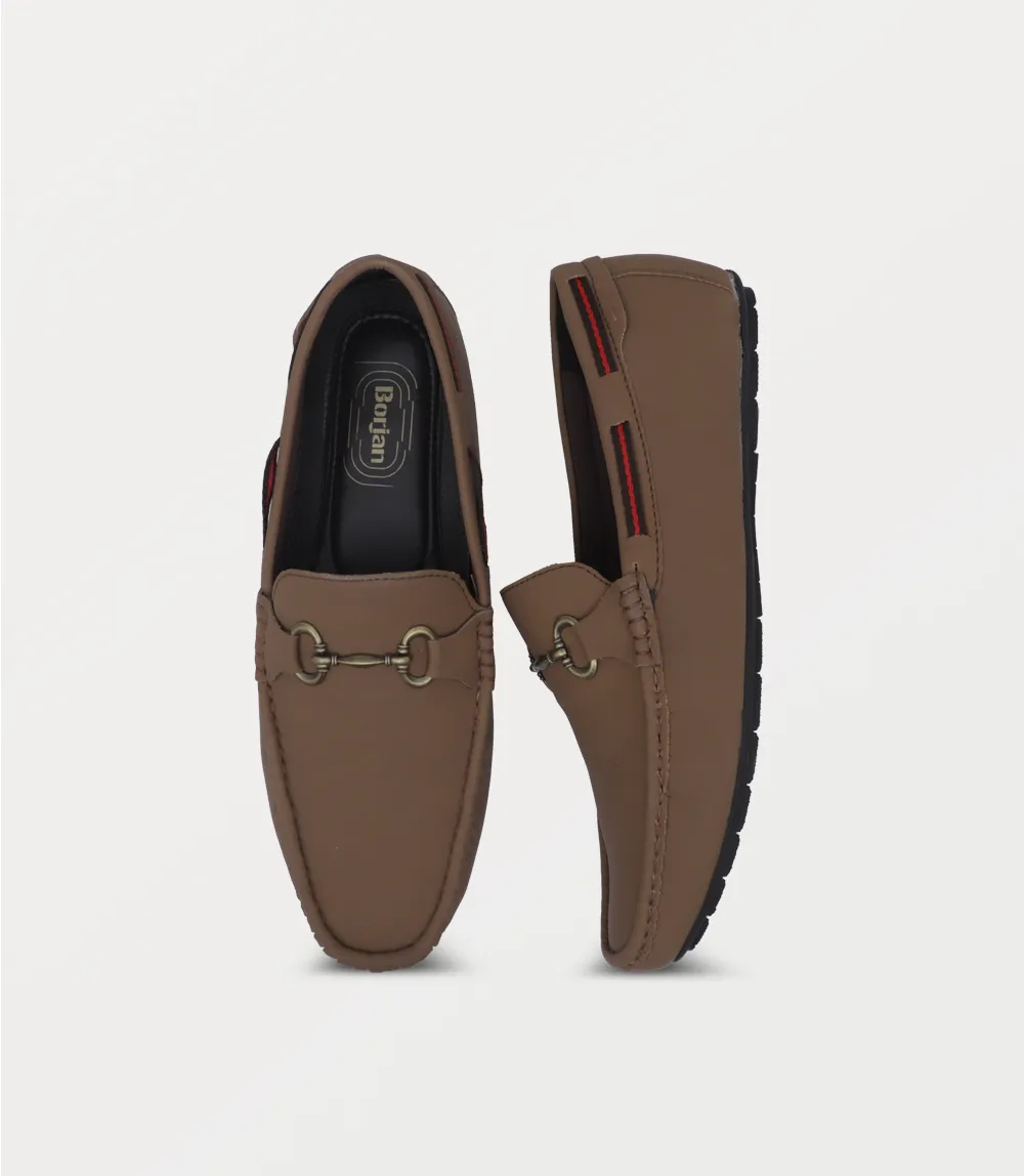 BM6789-BROWN-Men Moccasin