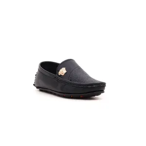 Boys Black Formal Moccasin KD0417