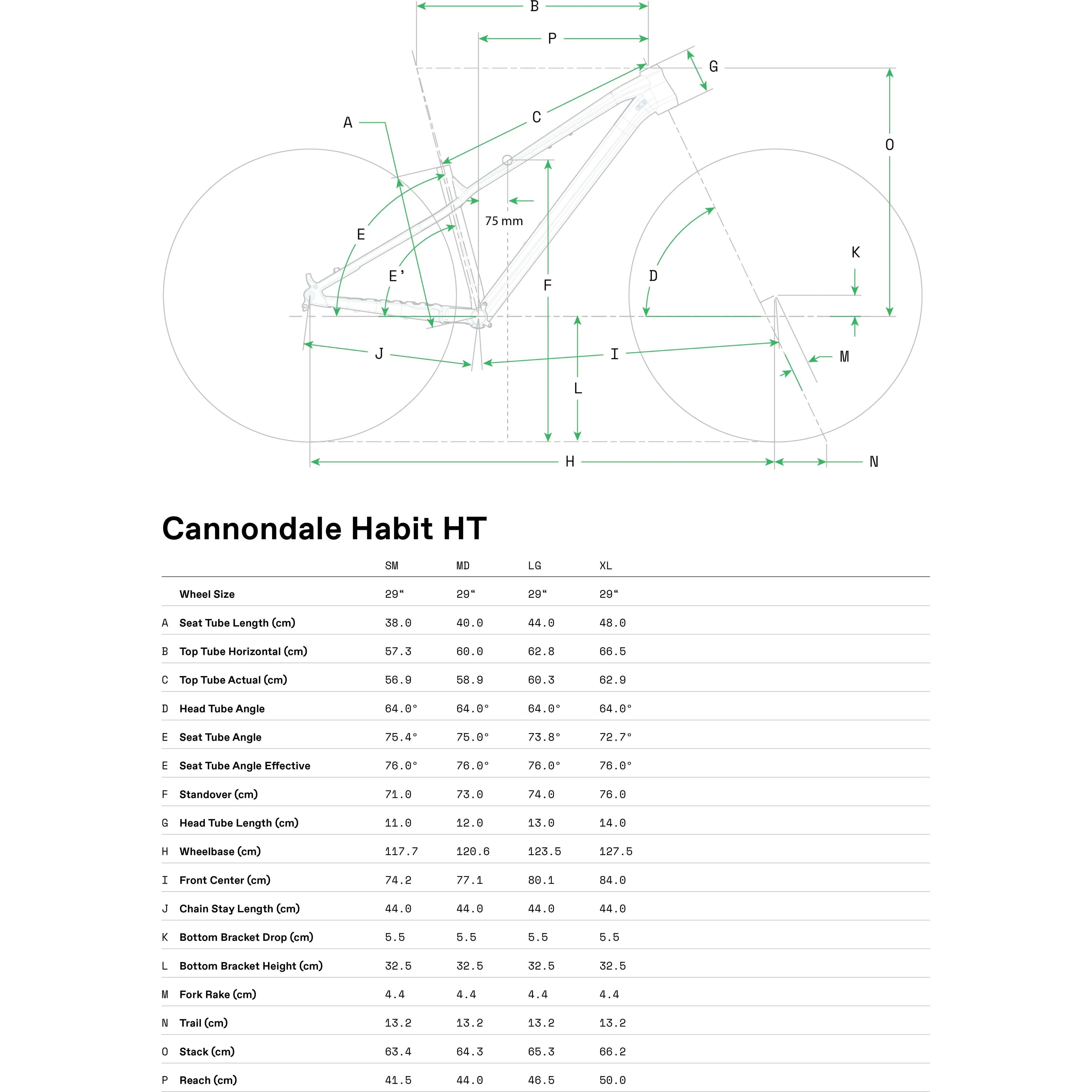 Cannondale Habit HT 3 Mountain Bike 2024 - Black Pearl