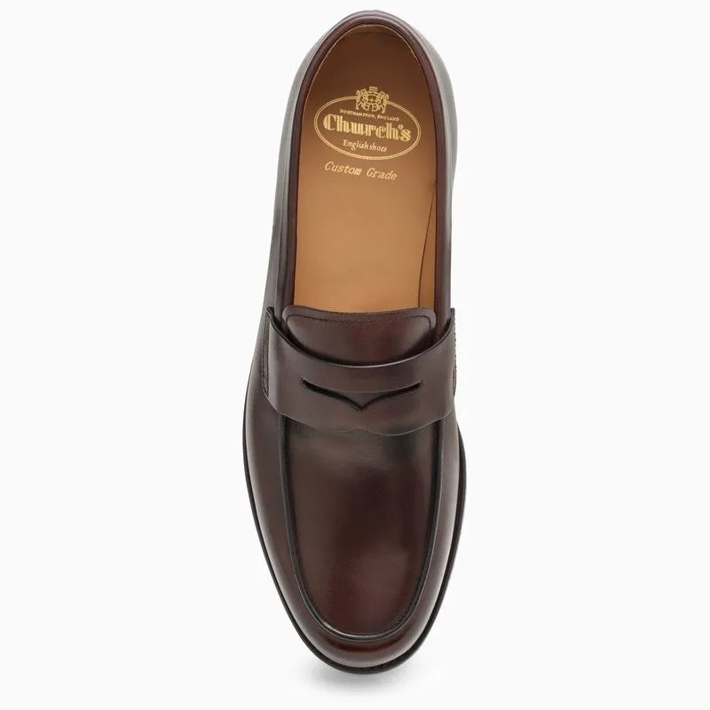 CHURCH'S Men's Brown Leather Moccasins for SS24