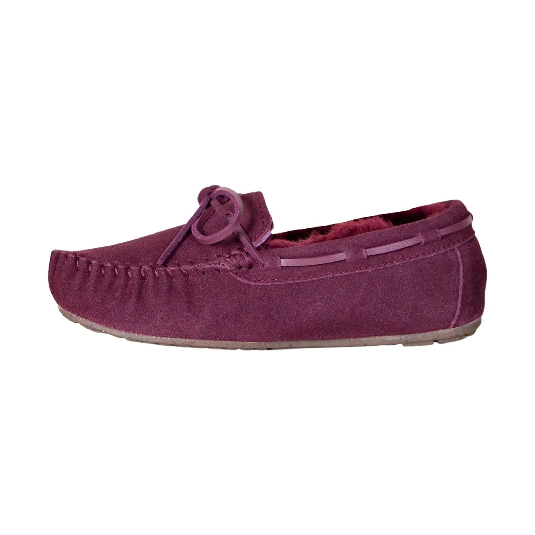 Cloud Nine Women's Moccasins Slippers - Burgundy