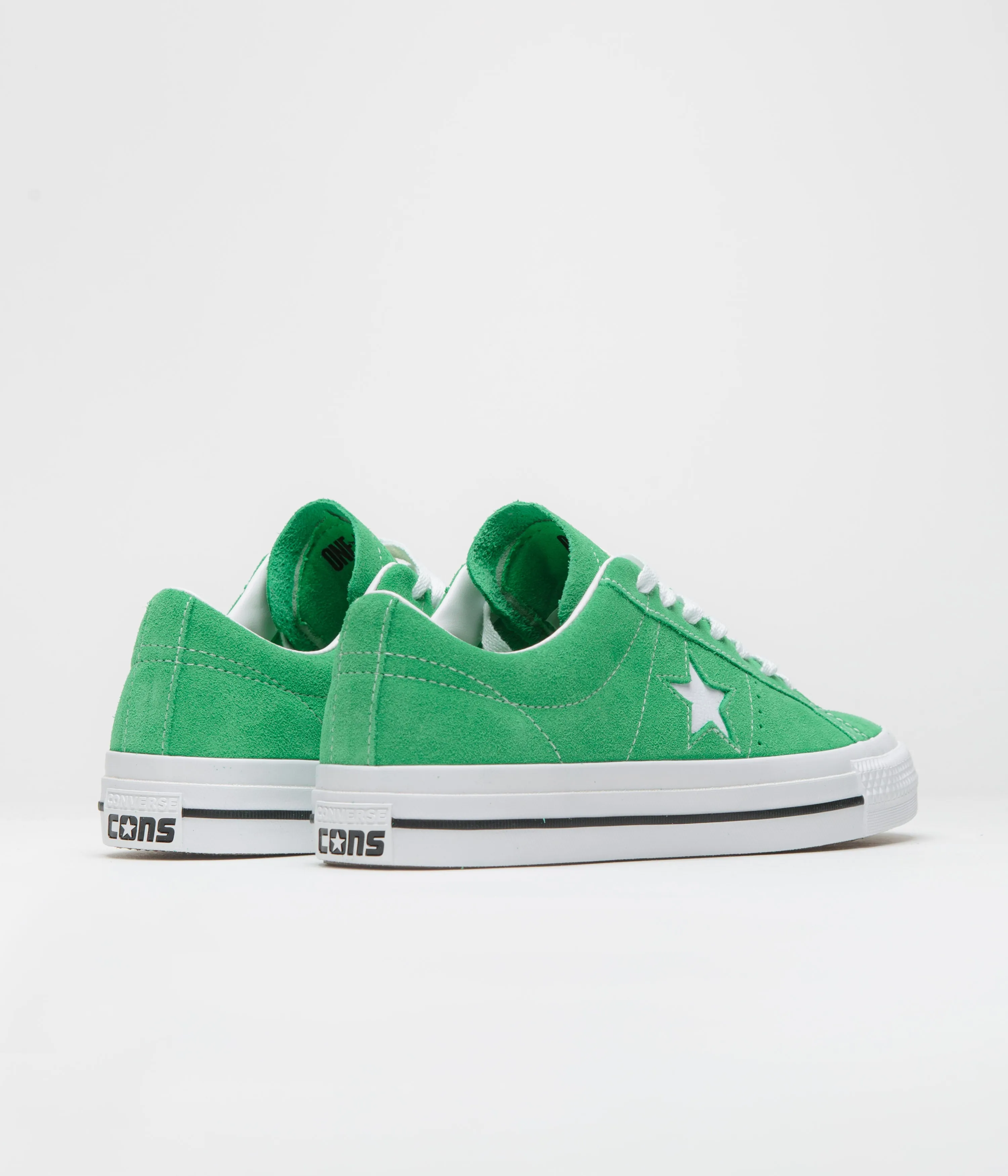 Converse Cons One Star Pro Ox Shoes - Apex Green / White / Black