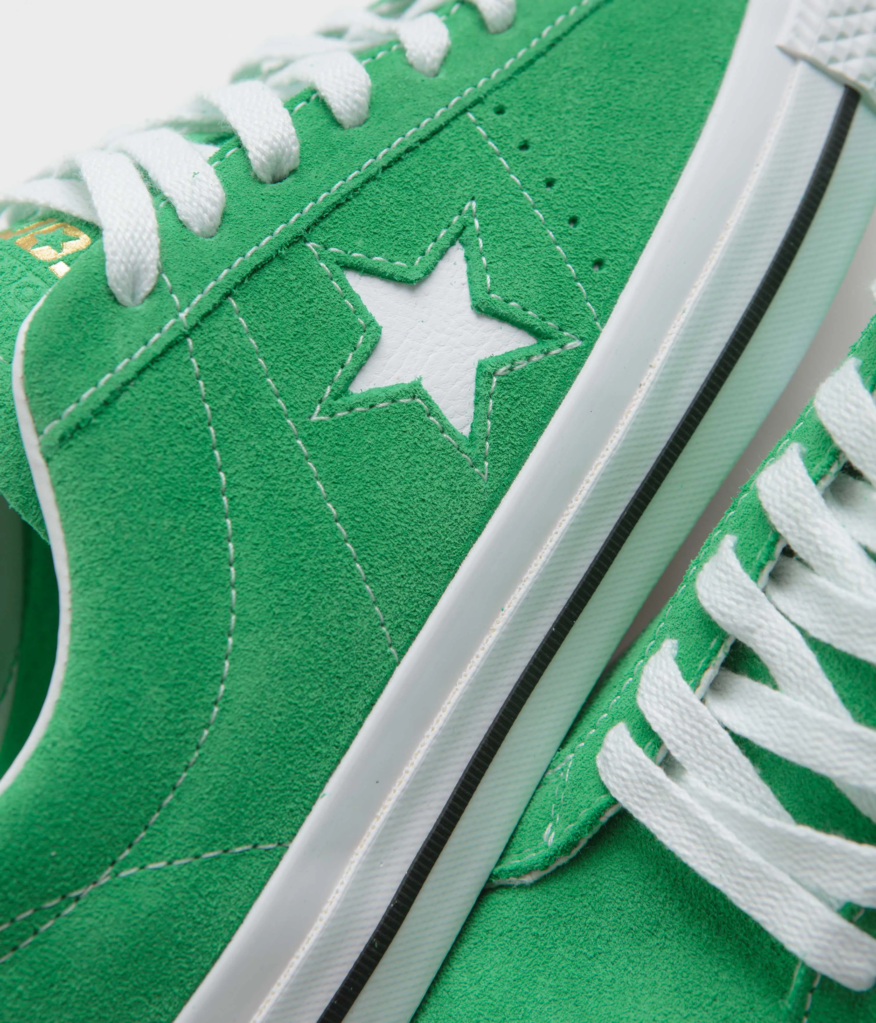 Converse Cons One Star Pro Ox Shoes - Apex Green / White / Black