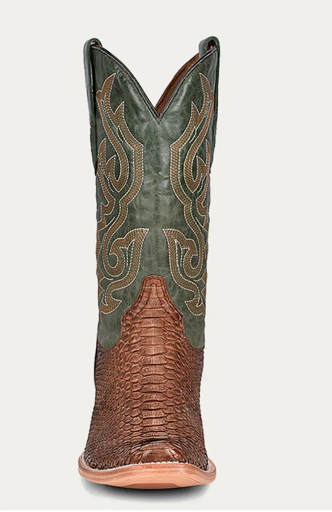 CORRAL MENS BROWN PYTHON BOOTS STYLE A4287