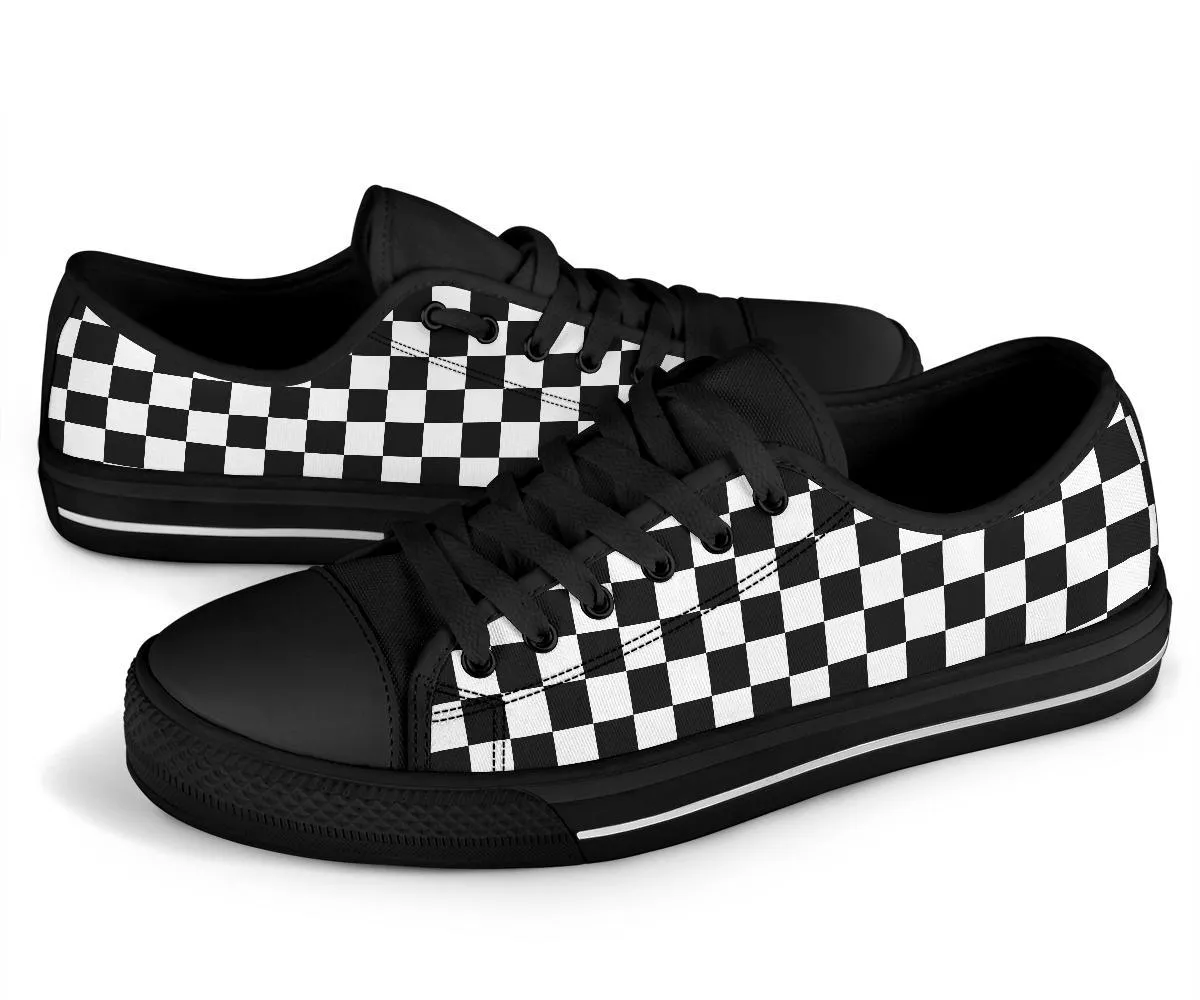 Custom Sneakers-Black and White Series 107