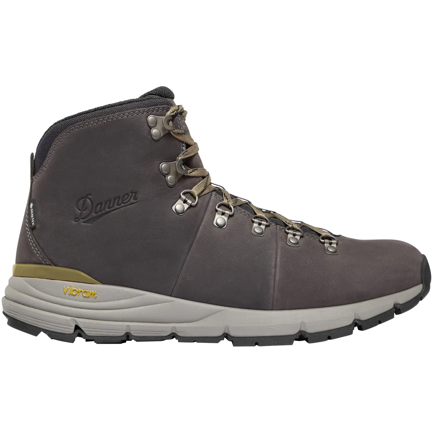 Danner Mens Mountain 600 Leaf GTX Obsidian/Kangaroo Leather Hiking Boots