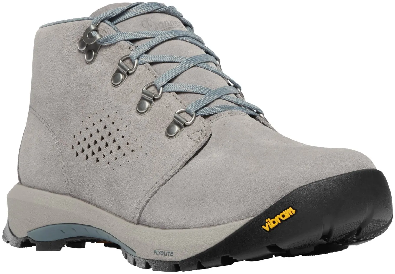 Danner Womens Inquire Chukka Driftwood/Stormy Weather Suede Hiking Boots