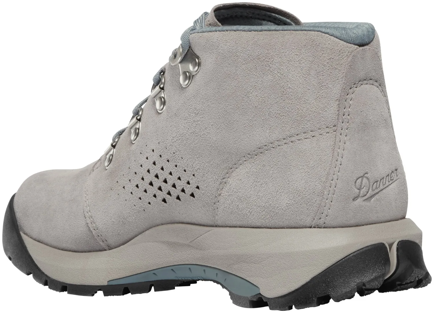 Danner Womens Inquire Chukka Driftwood/Stormy Weather Suede Hiking Boots