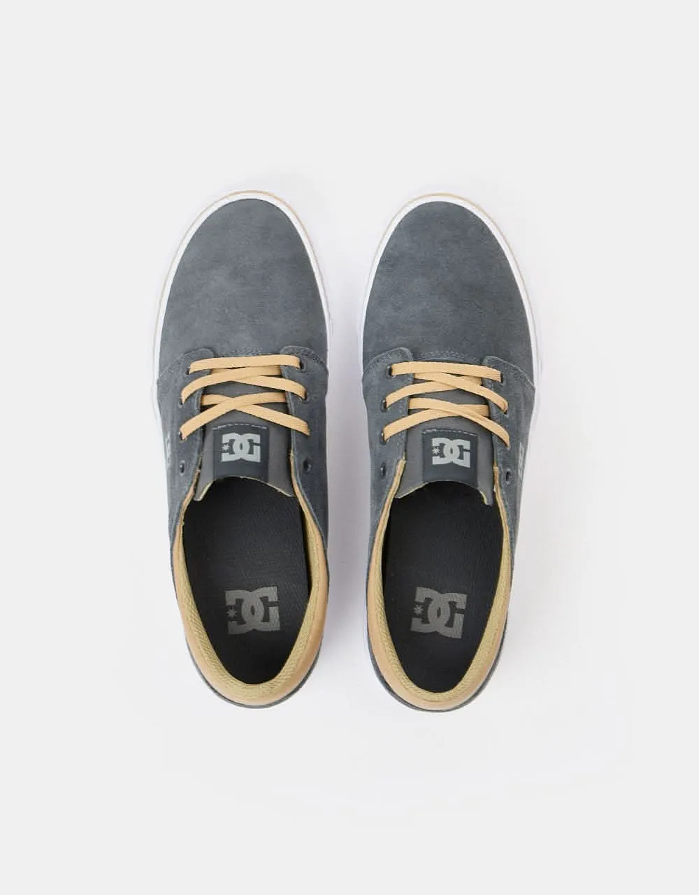 DC Trase SD Skate Shoes - Dark Grey/White