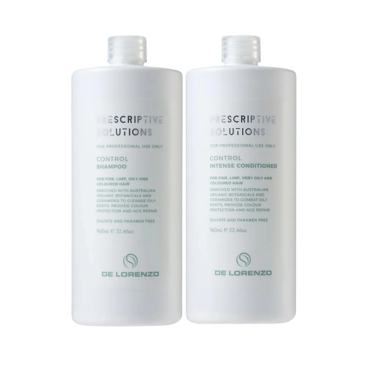 De Lorenzo Prescriptive Solutions Control Shampoo & Intense Conditioner Duo 960ml