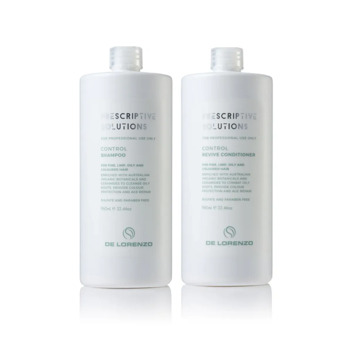 De Lorenzo Prescriptive Solutions Control Shampoo & Revive Conditioner Duo 960ml