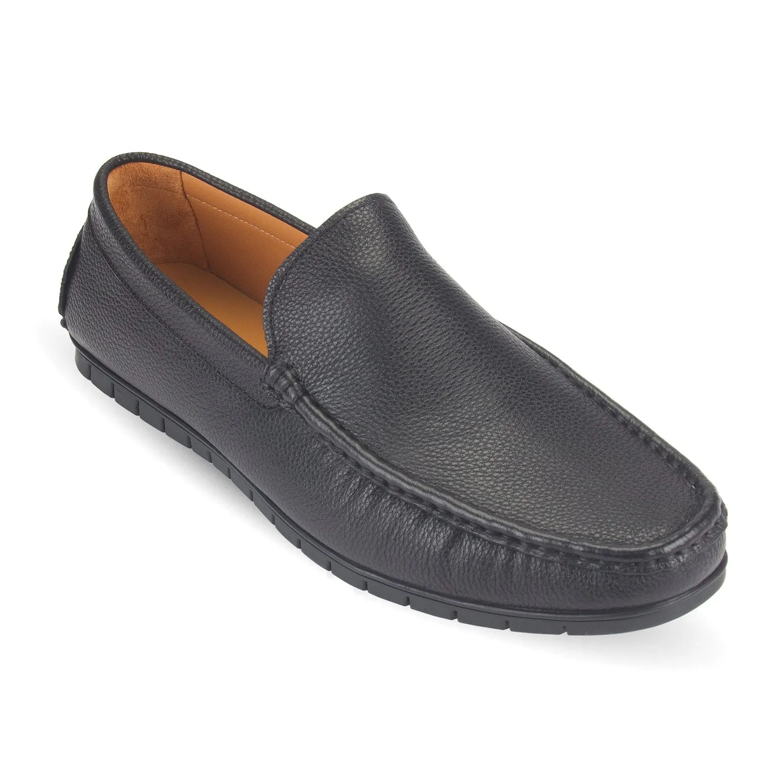 Elias dual-tone fusion leather moccasin