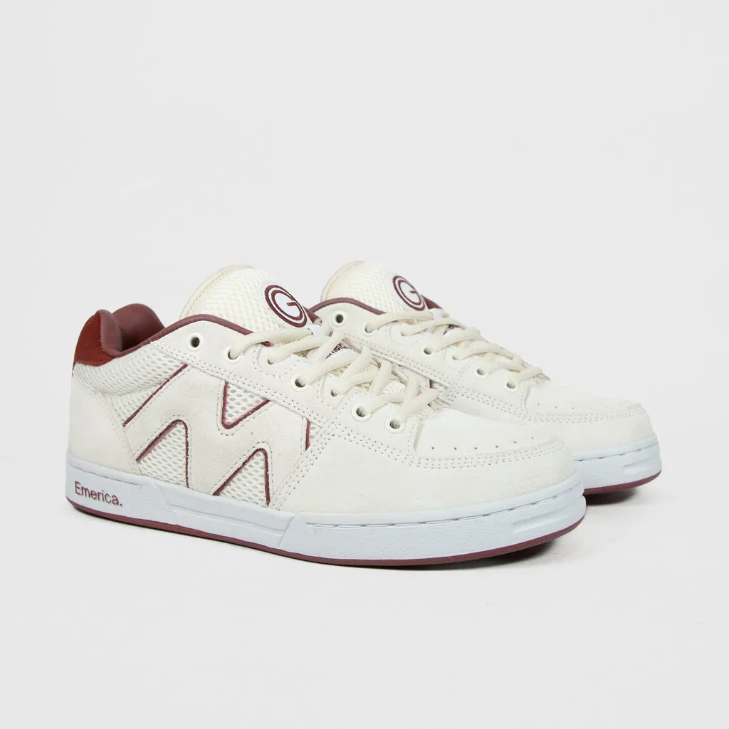 Emerica - OG-1 Skate Shop Day (SSD) Shoes - White / Burgundy