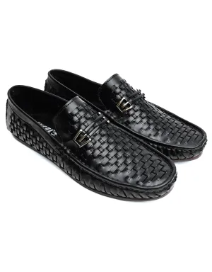 EX-8025-Black-Men Driving Moccasins