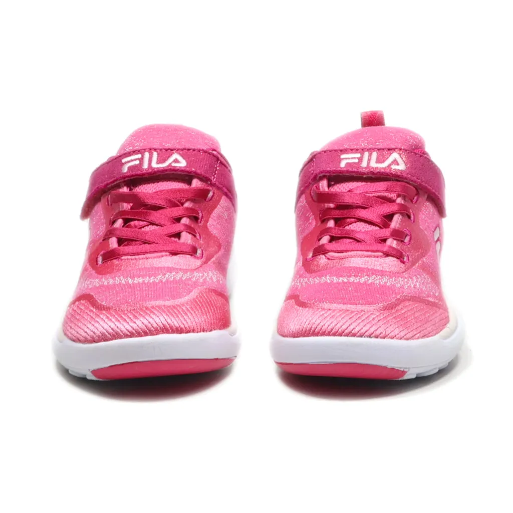 Fila Touch Strap Sport Shoes Leather Pink Colour For Kids