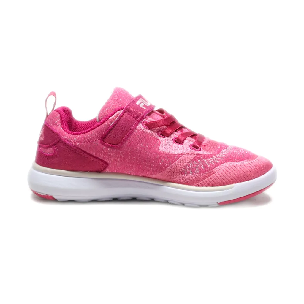 Fila Touch Strap Sport Shoes Leather Pink Colour For Kids