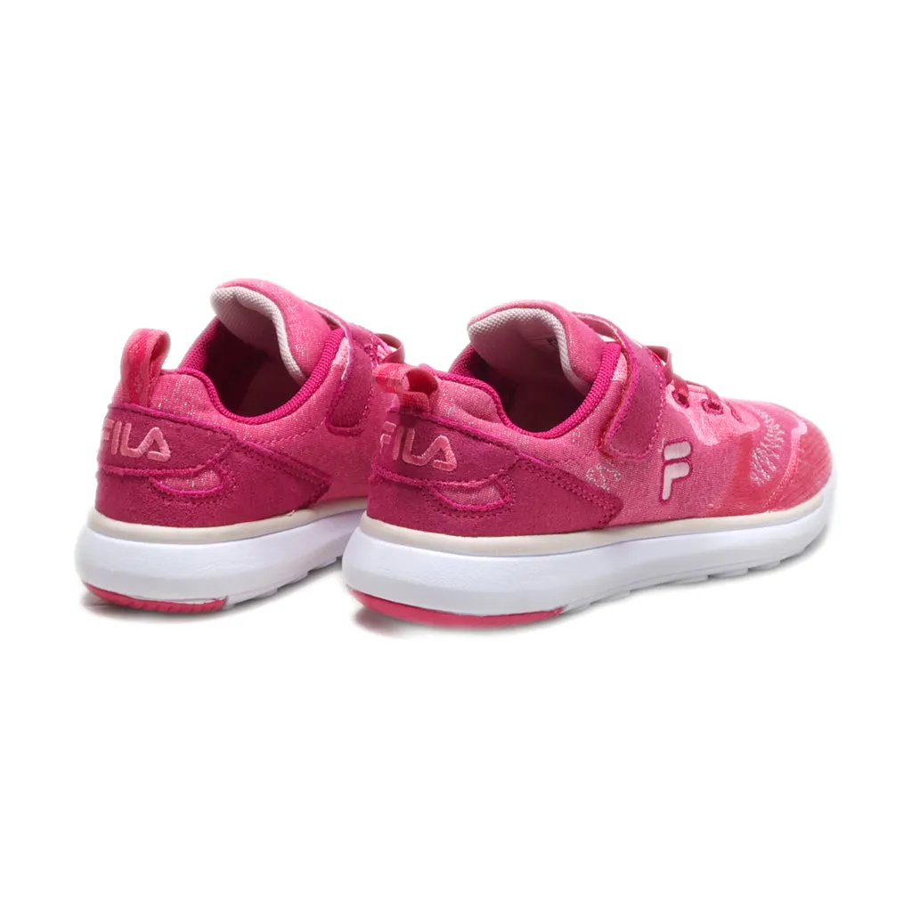 Fila Touch Strap Sport Shoes Leather Pink Colour For Kids