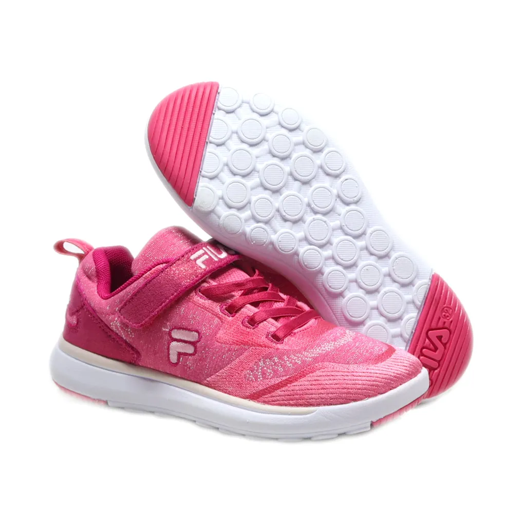 Fila Touch Strap Sport Shoes Leather Pink Colour For Kids