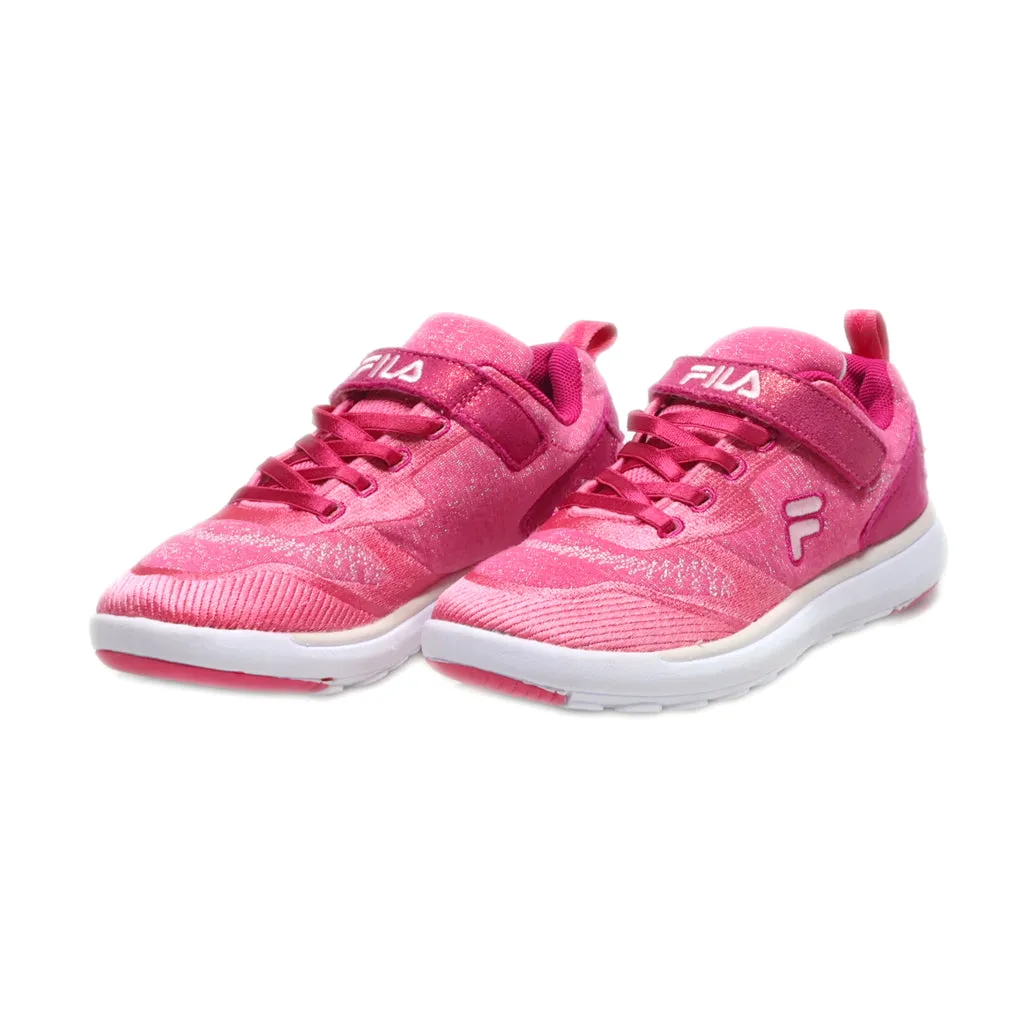 Fila Touch Strap Sport Shoes Leather Pink Colour For Kids