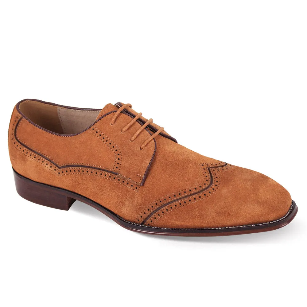 Giovanni Samson Suede Dress Shoes Tan