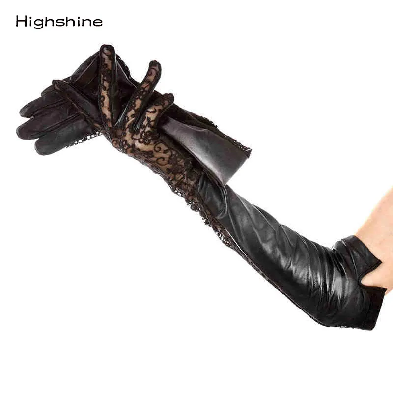 Highshine Women's Lace Sexy Summer Fashion Car Driving Leather Gloves