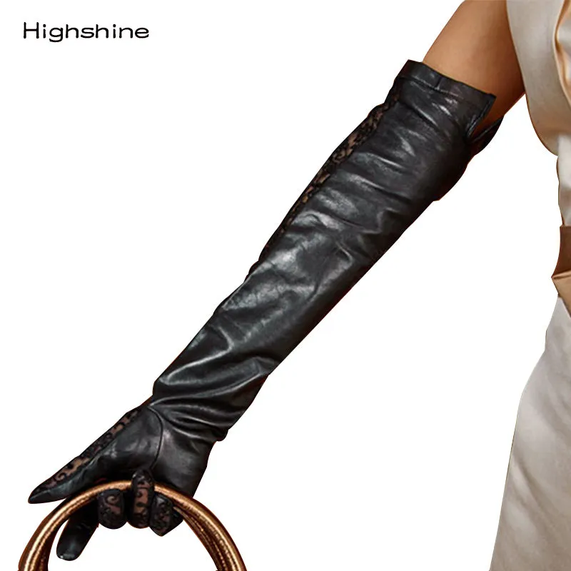 Highshine Women's Lace Sexy Summer Fashion Car Driving Leather Gloves