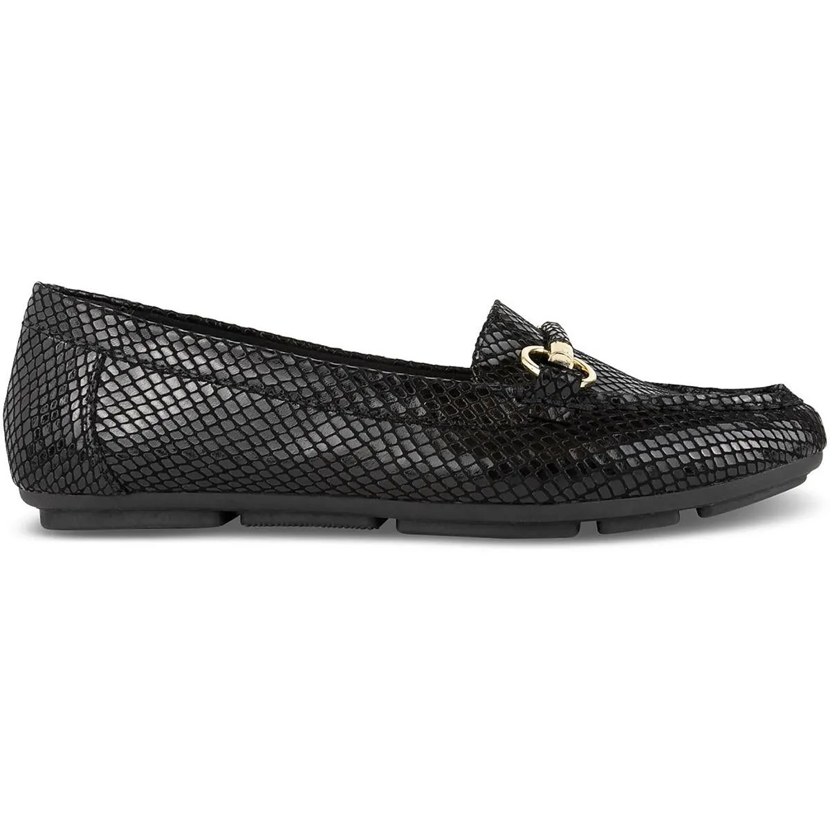 Karen Scott Womens Kenleigh Snake Print Slip-On Moccasins