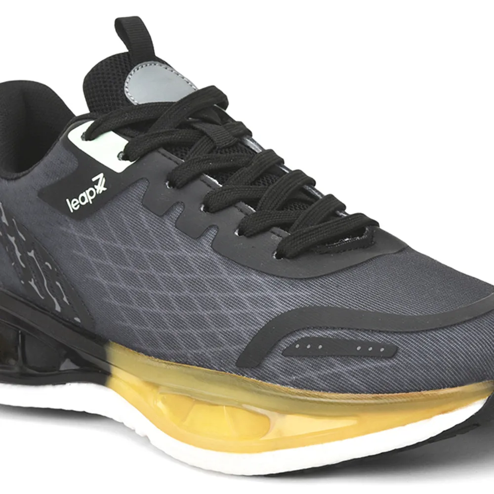 Leap7x By Liberty Men ZQ-XL-M1 Black Sports Lacing Shoes