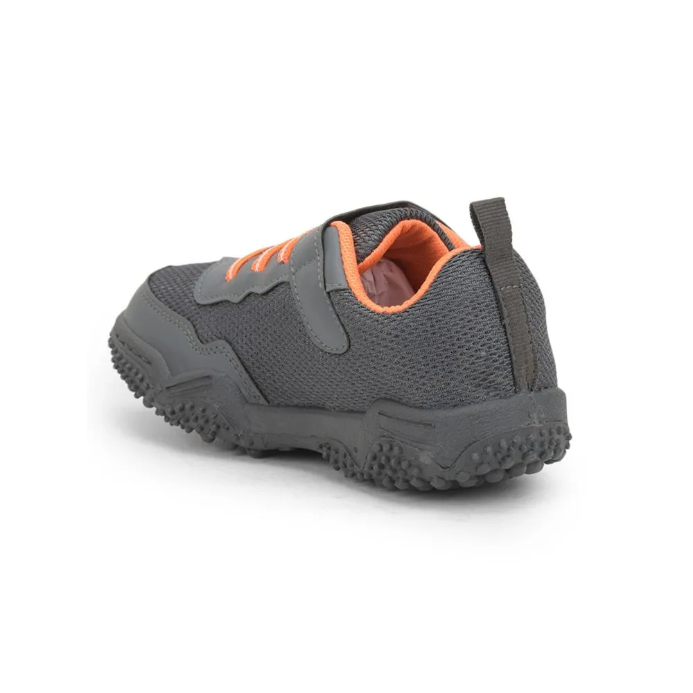 Lucy & Luke (Grey) Sports Lacing Shoes For Kids Quick-1 By Liberty