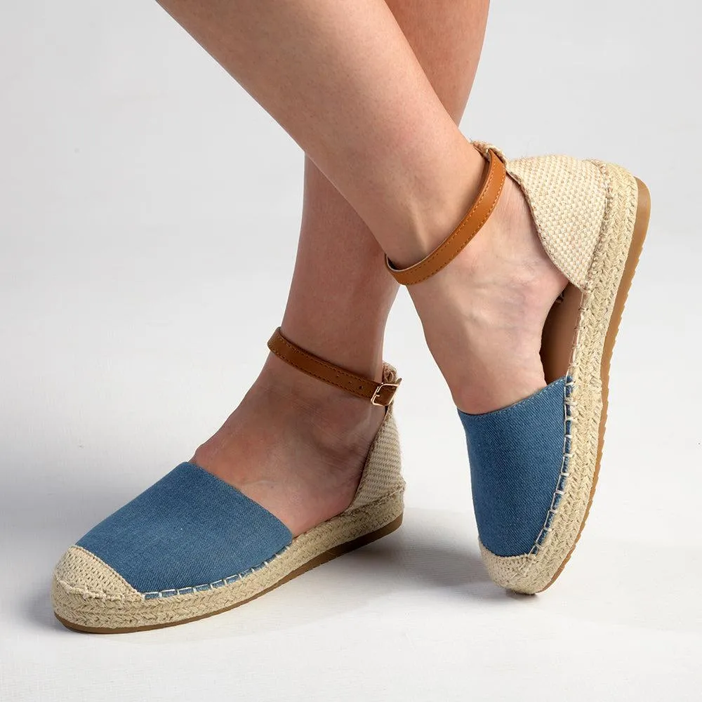 Madison Charlie Closed Espadrille Loafer - Denim Blue