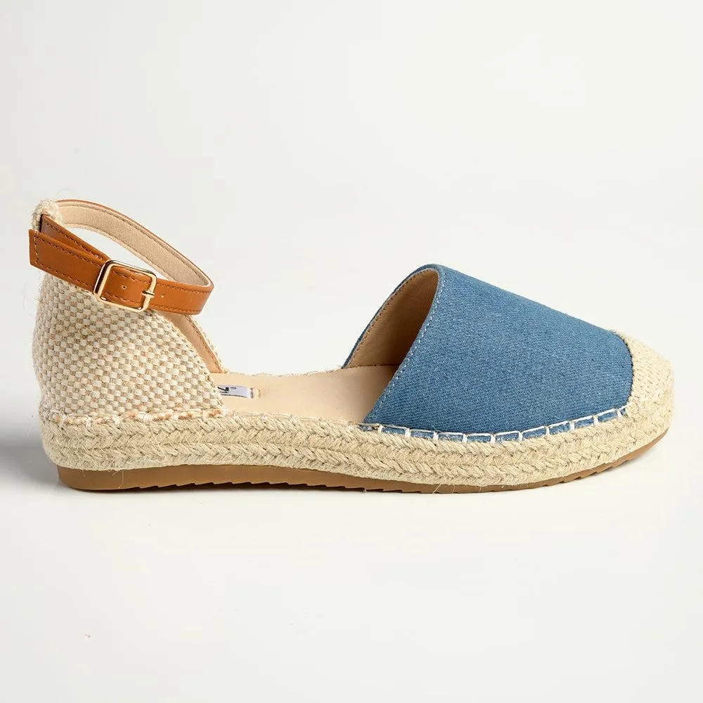 Madison Charlie Closed Espadrille Loafer - Denim Blue