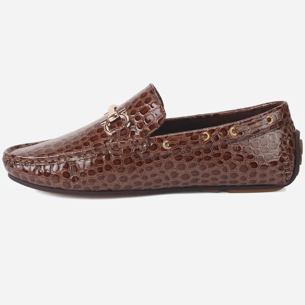 Men "ZILLA" Buckle Formal Moccasins