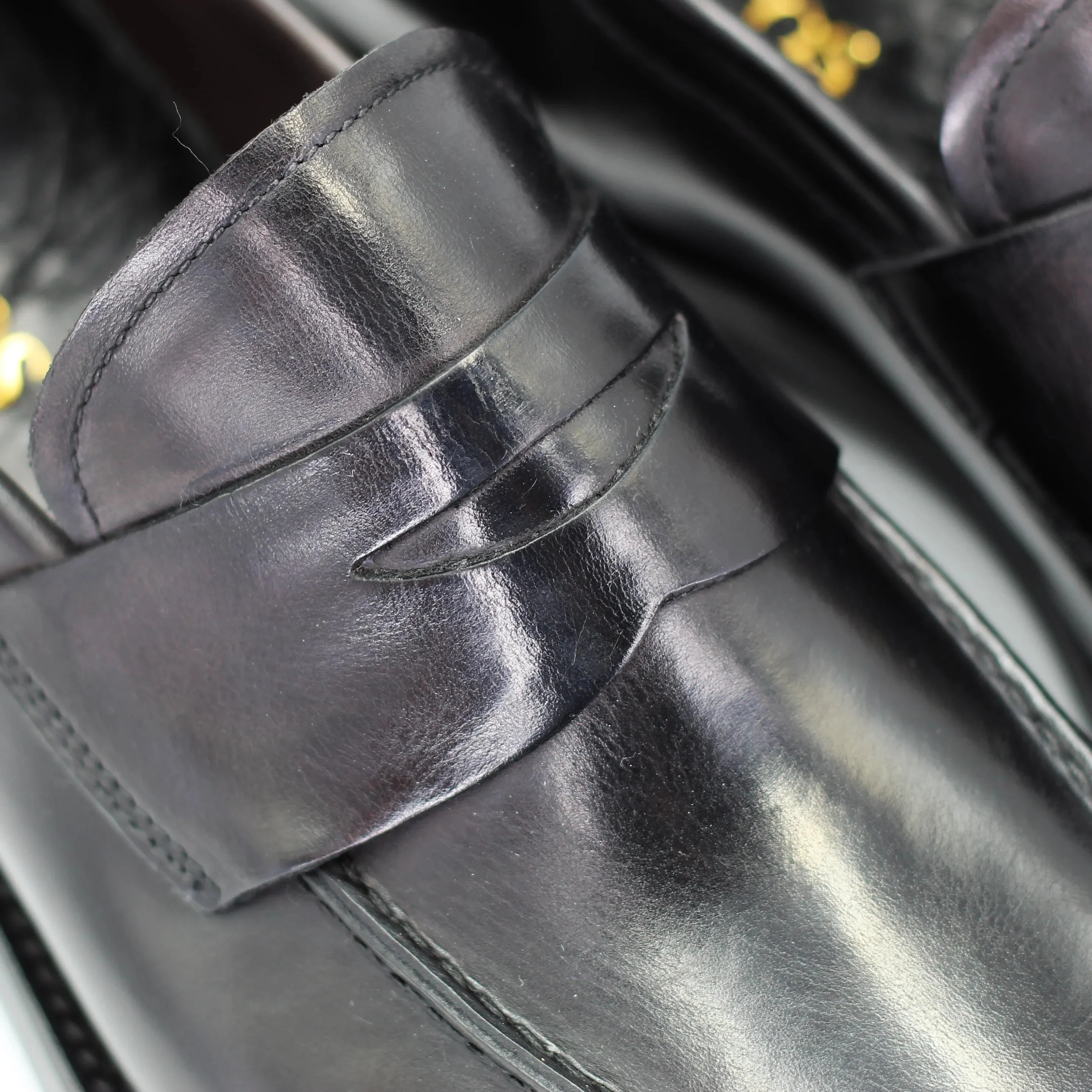 Men's classic moccasin in calf leather nero (BRU10010)
