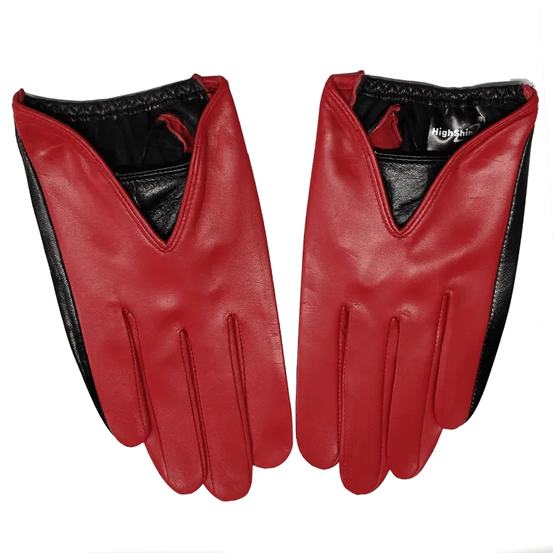 Mens Leather Driving Gloves Touchscreen, Unlined Thin Leather Driving Gloves