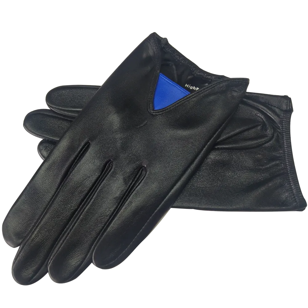 Mens Leather Driving Gloves Touchscreen, Unlined Thin Leather Driving Gloves