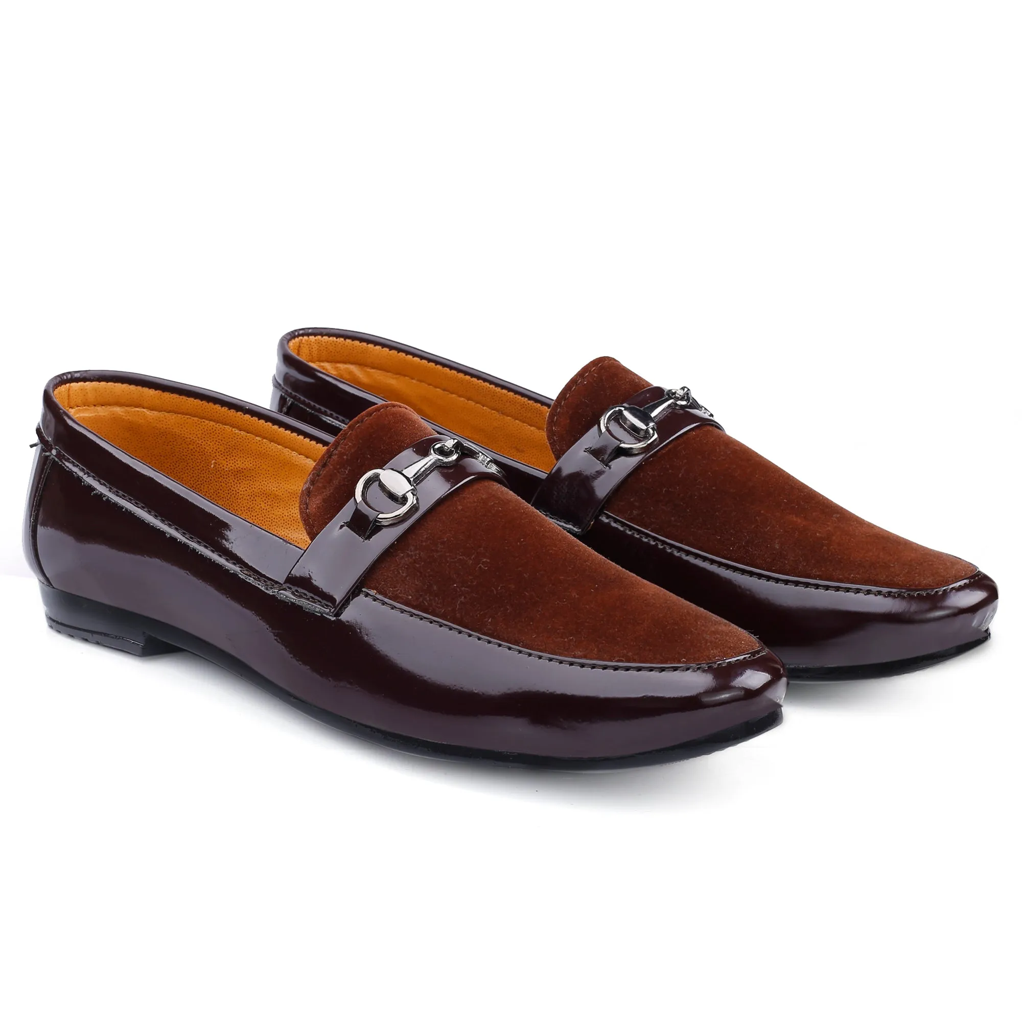 Men's Patent Upper Loafer & Moccasins Shoes