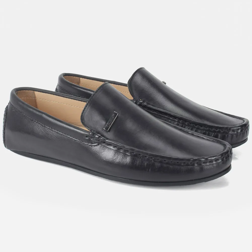 Mens "ANDRY" Leather Summer Moccasins