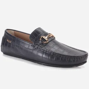 Men's "TWIXER" Textured Leather Moccasins Shoes