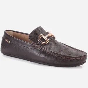 Men's "VERIX" Leather Buckled Moccasins Shoes