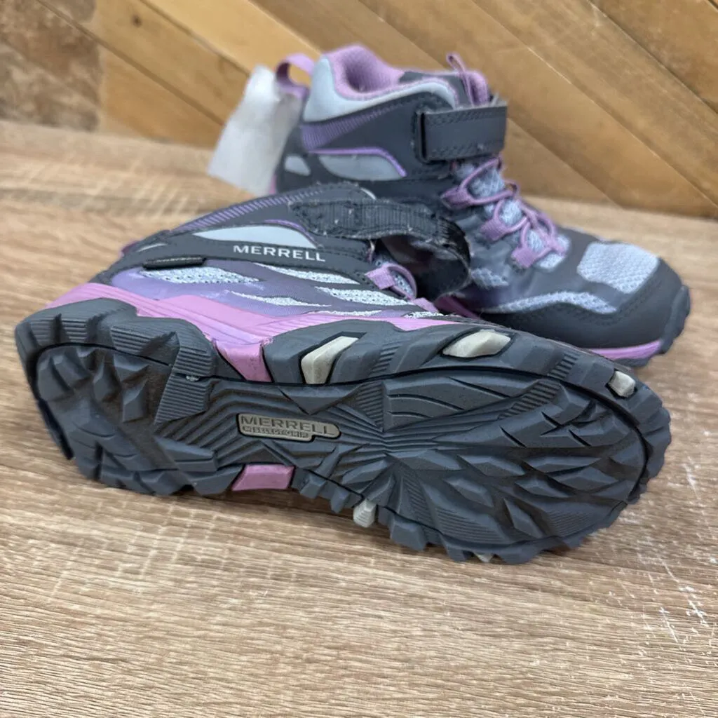 Merrell- children mid hiking boot- MSRP $70: Grey Purple -children-13t