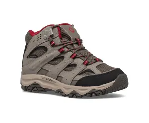 Merrell Kids Moab 3 Waterproof Mid Trail Boots (Boulder/Red) (UKJ11-UK6)