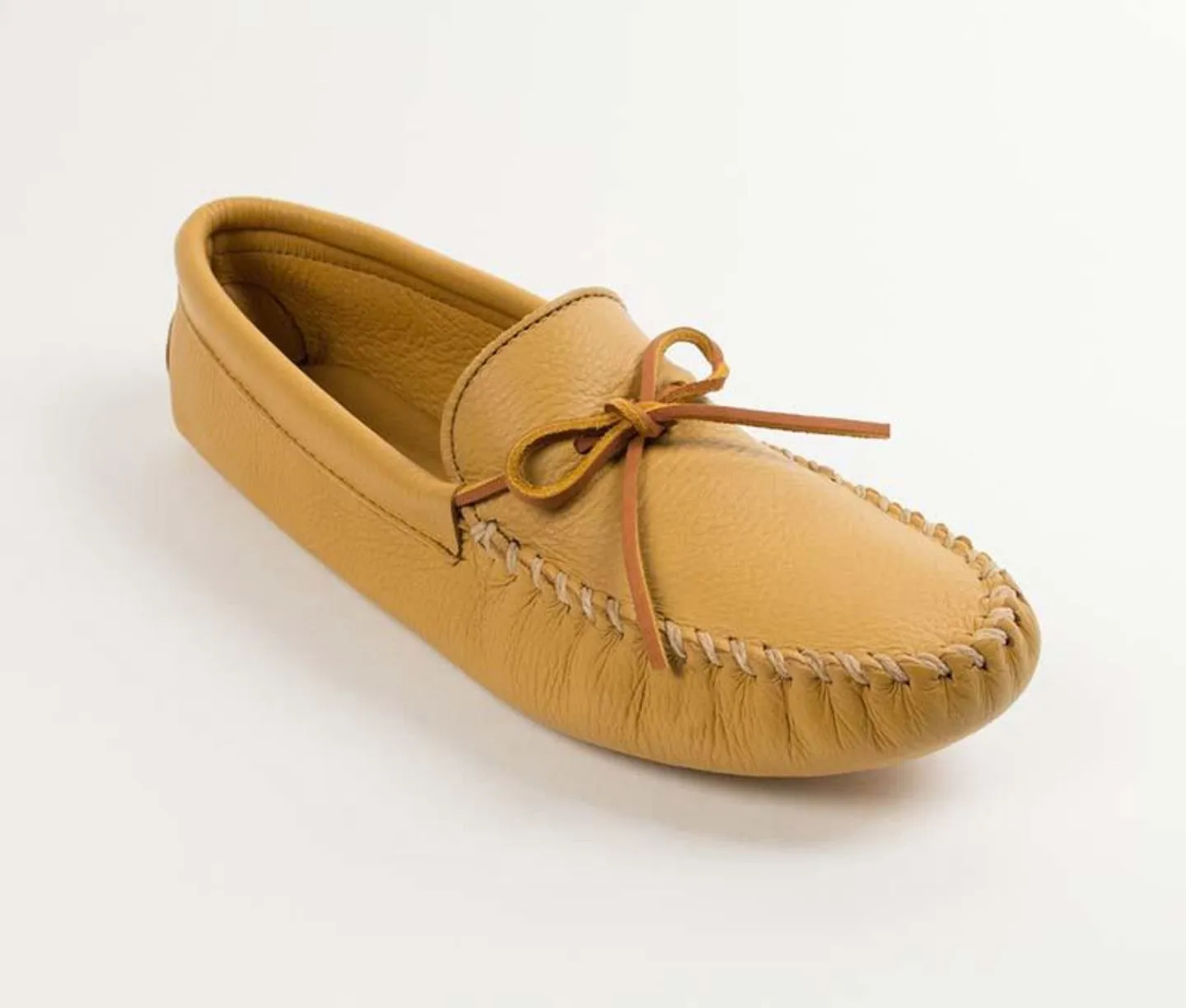 Minnetonka Men's Double Deerskin Softsole Moccasin